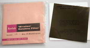 Kodak Wratten 8N 5 gelatin filter 3in (76mm) square  Filter