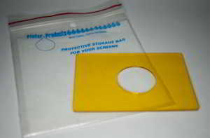 Pfefer 32mm diameter yellow circle - 65x95mm Filter