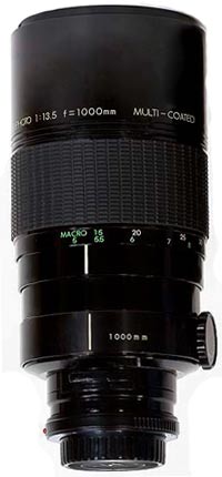 Sigma 1000mm f/13.5 mirror lens