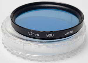 Vivitar 52mm 80B Blue Filter