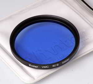 Vivitar 55mm 80B Blue Filter
